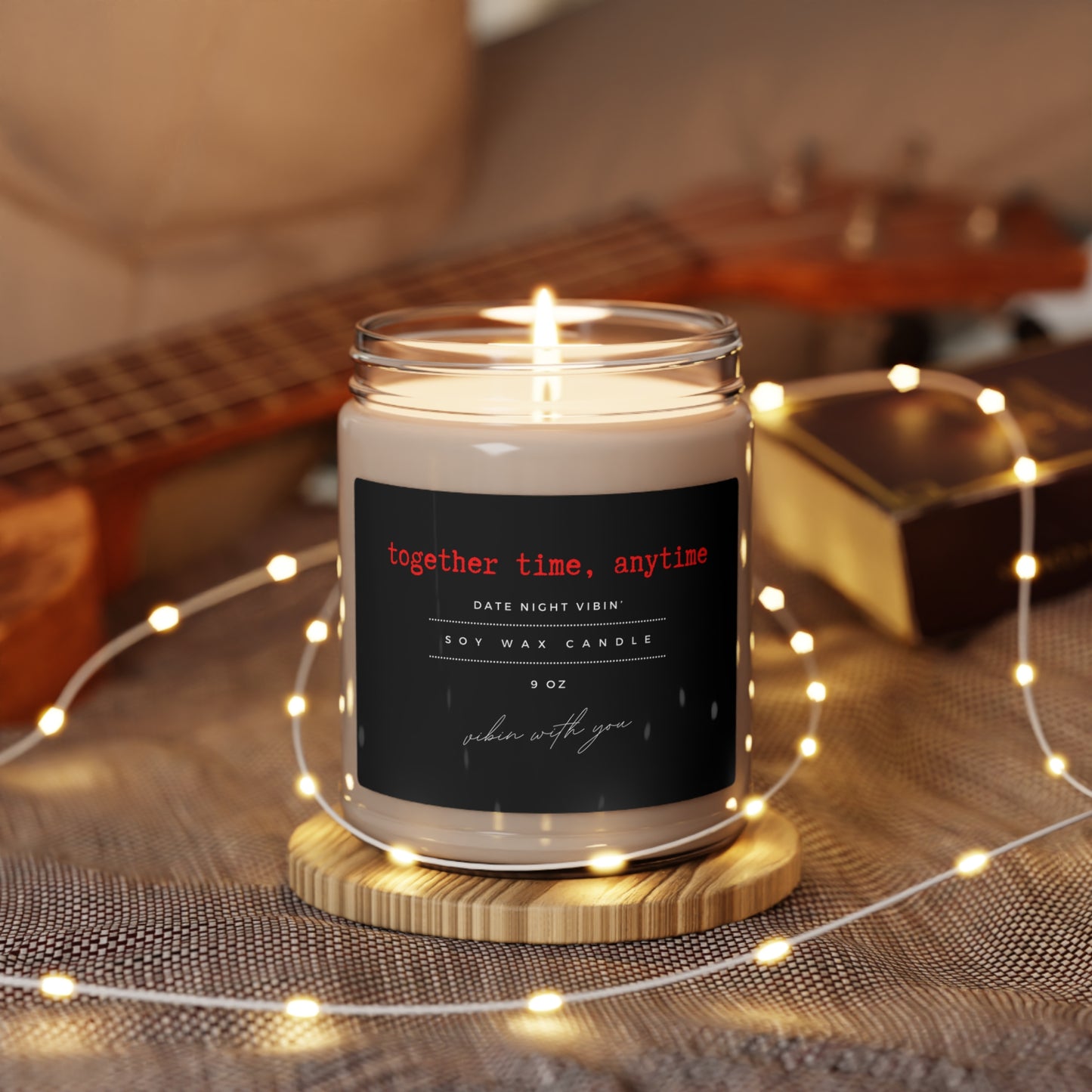 Together Time, Anytime Romantic Date Night Scented Soy Candle, 9oz - Various Scents